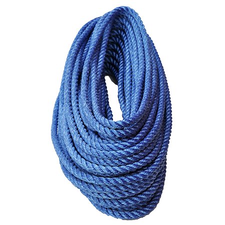 All Gear 3-Strand Twisted High Strength Polyester Bull Rope - 1/2&quot; x 150'